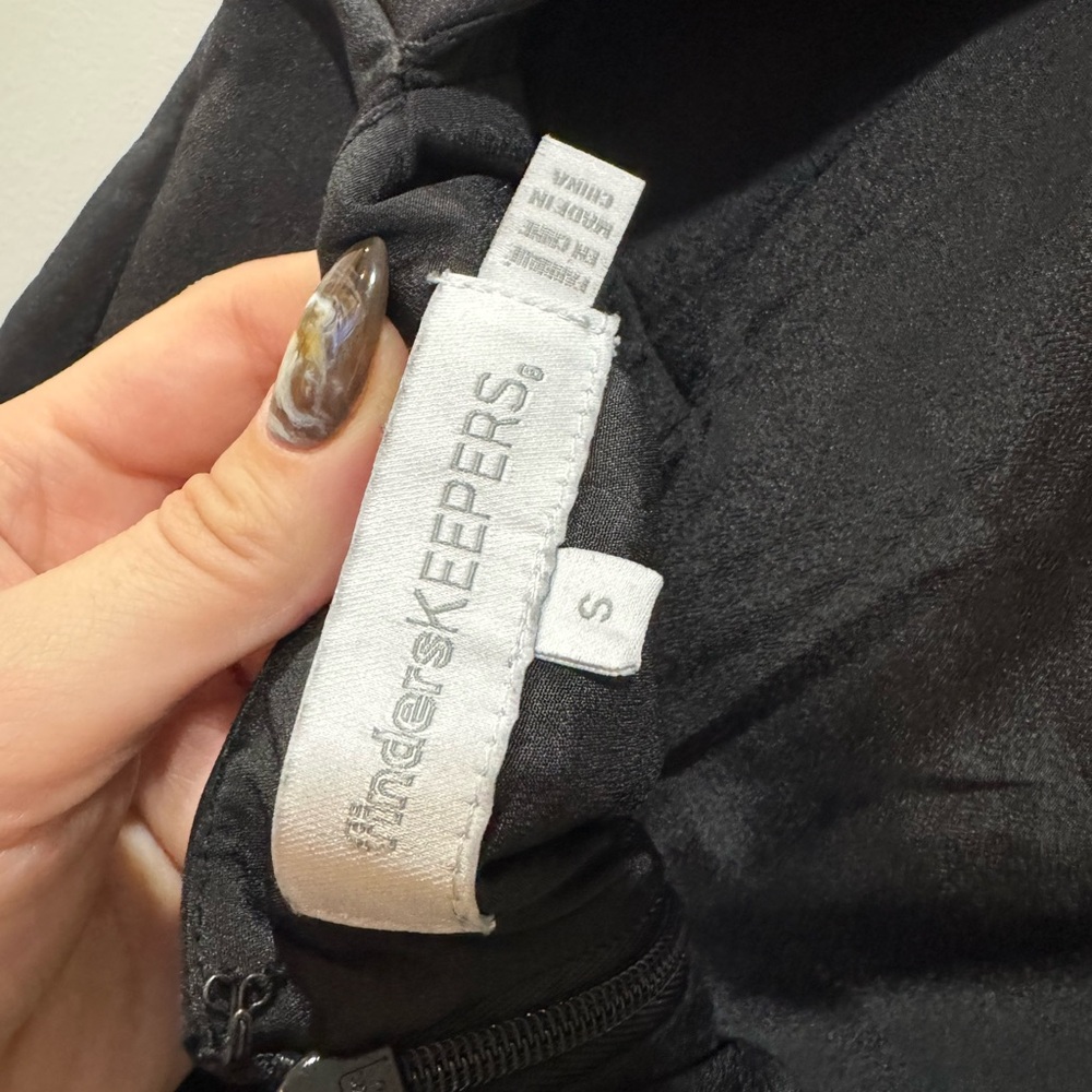 Finders Keepers Black Mini Dress Open Back with Buckle - Picture 8 of 8